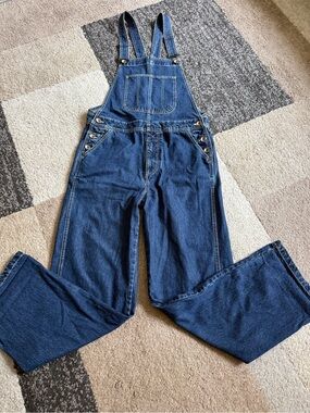 BDG Urban Outfitters Classic Dark Blue Denim Overalls- Size 32